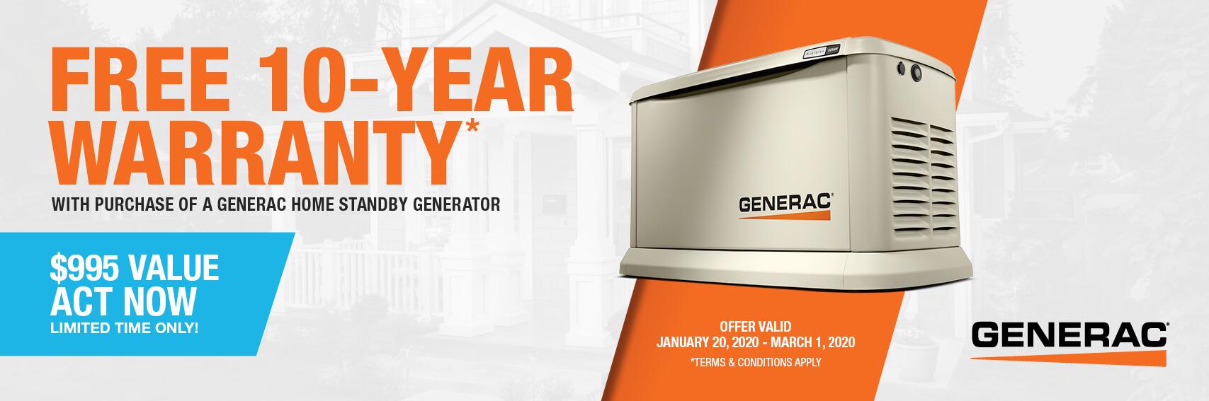 Homestandby Generator Deal | Warranty Offer | Generac Dealer | Trenton, NJ